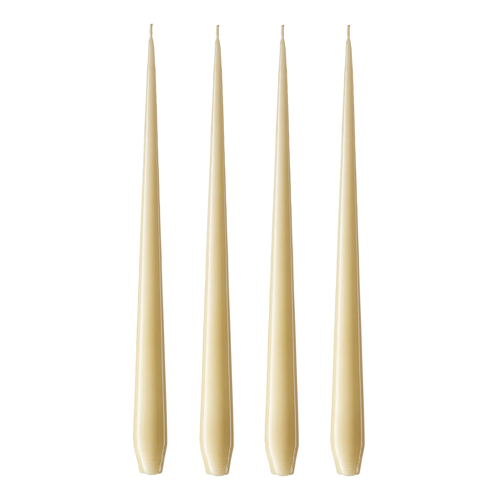 ester & erik Kerze 4er Pack lackiert, Pale ginger 14-0, 42 cm ester & erik