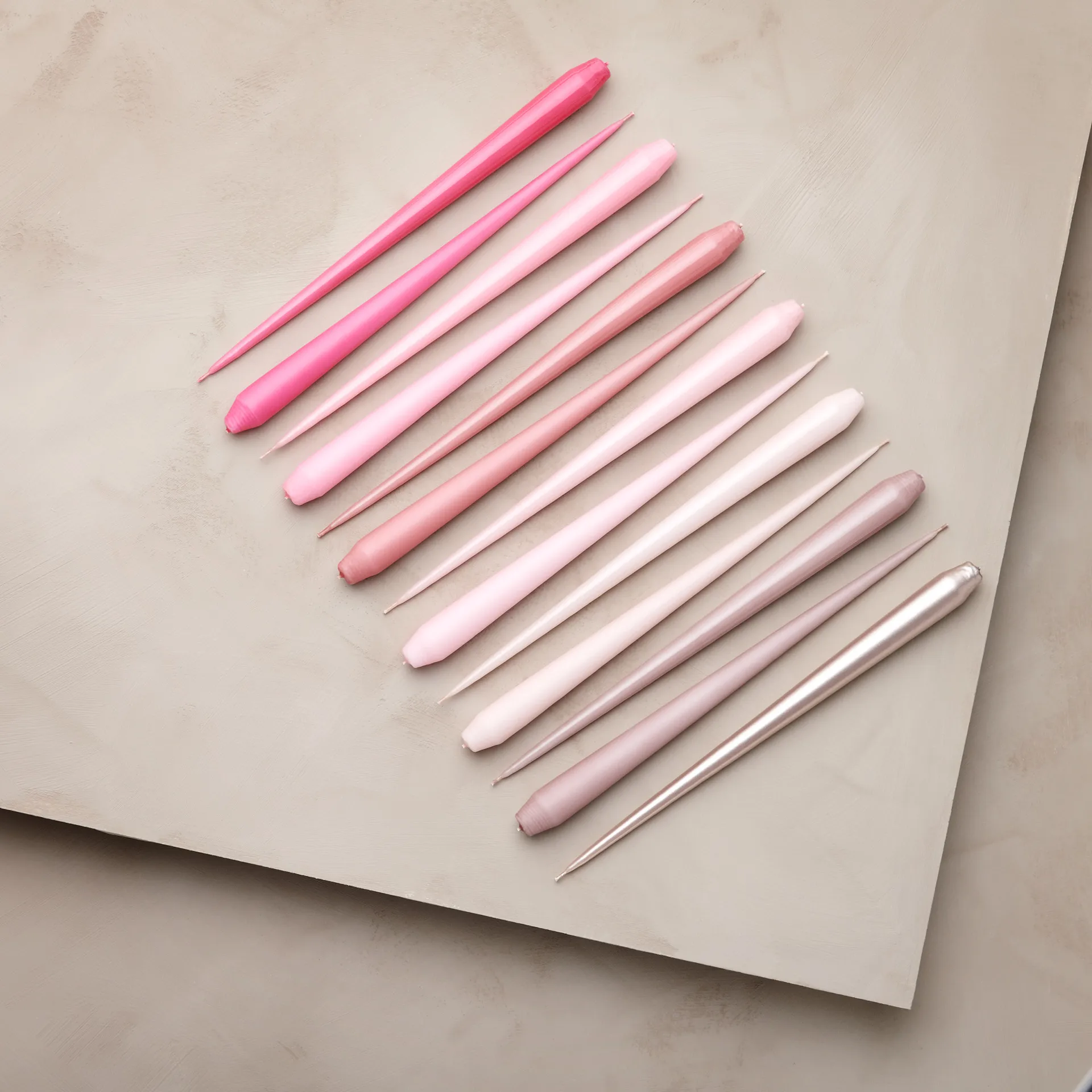 ester & erik Kerze 4er Pack lackiert, Rosewater 51-0, 32 cm ester & erik