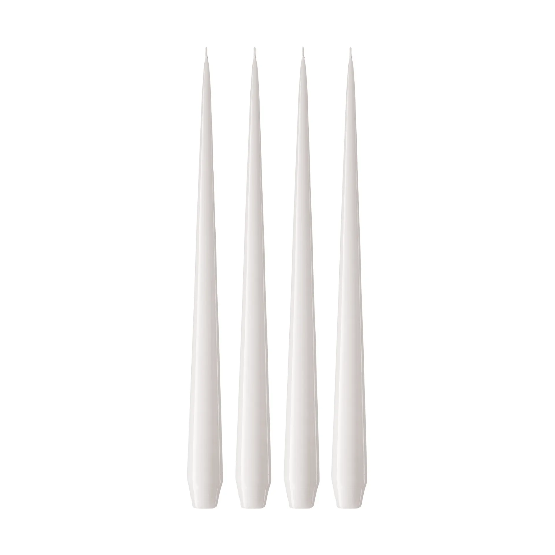 ester & erik Kerze 4er Pack lackiert, White ash 21, 42 cm ester & erik