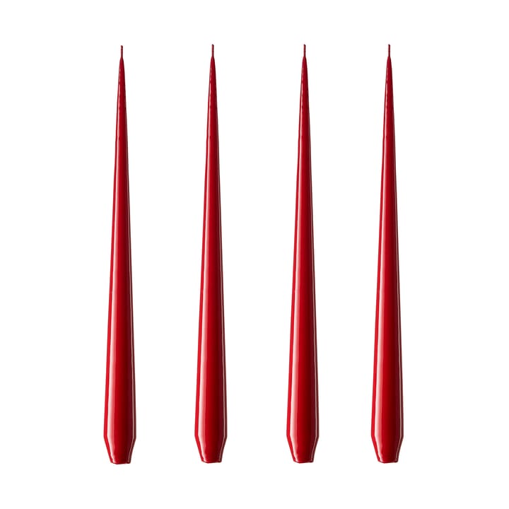 ester & erik Kerze 4er Pack lackiert - winter berry, 32 cm - Ester & erik