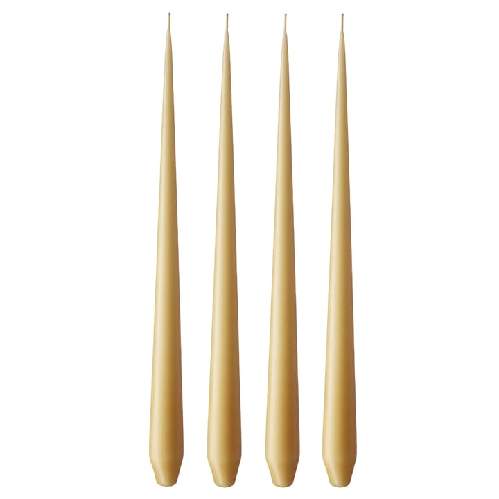 ester & erik Kerze 4er Pack matt - beige 14/2, 32 cm - Ester & erik