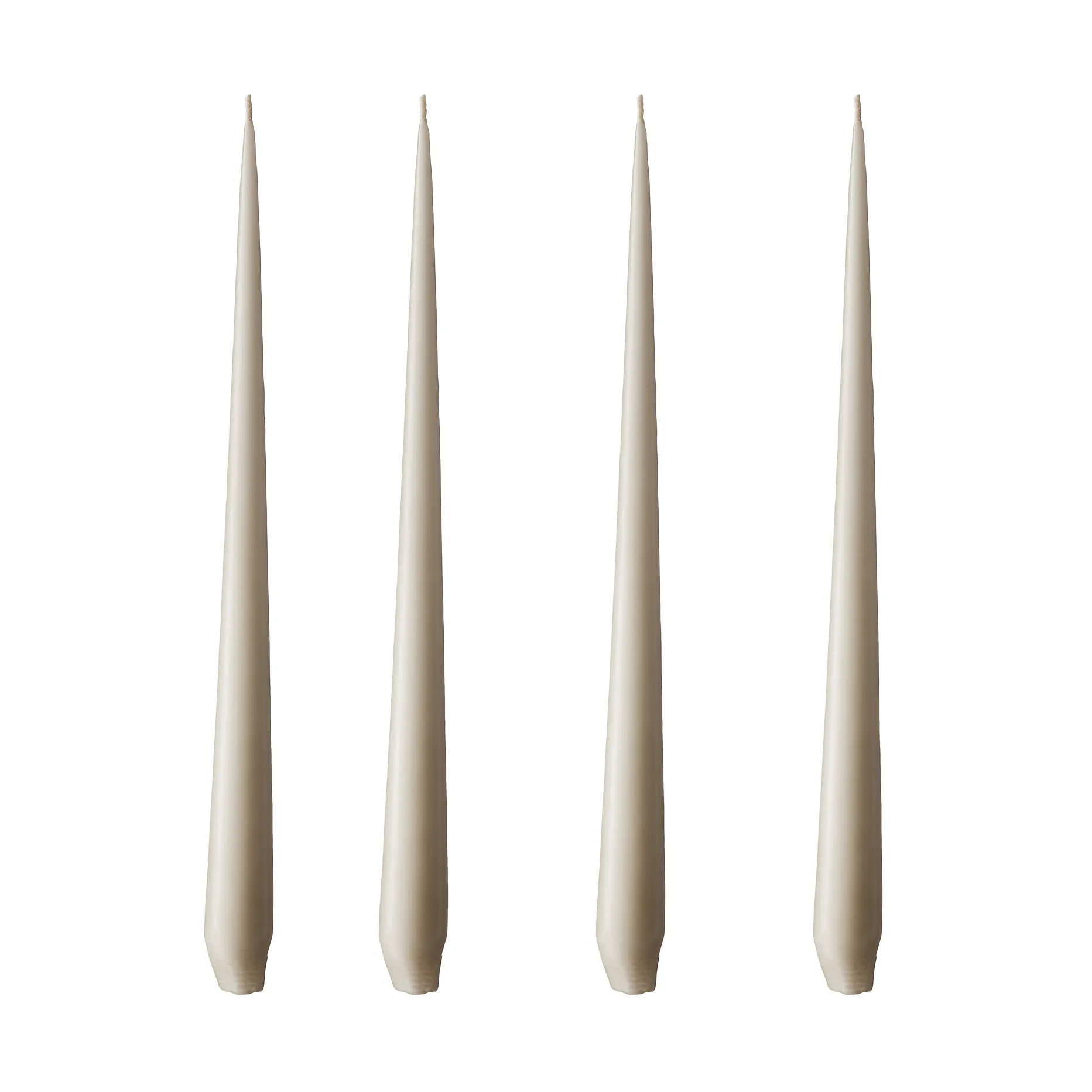 ester & erik Kerze 4er Pack matt, linen grey, 32 cm ester & erik