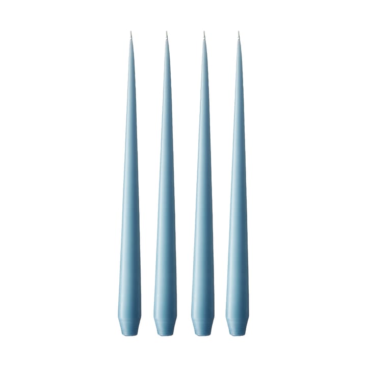 ester & erik Kerze 4er Pack matt - Moon blue 37, 32 cm - Ester & erik