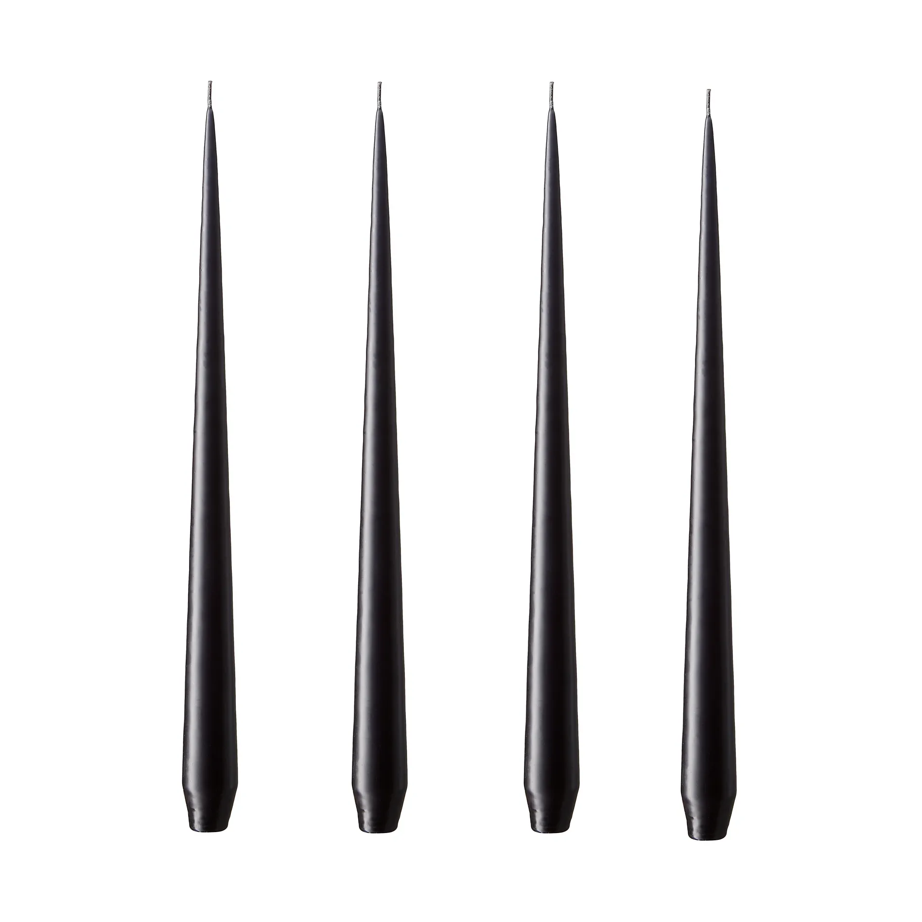 ester & erik Kerze 4er Pack matt, raw black, 32 cm ester & erik
