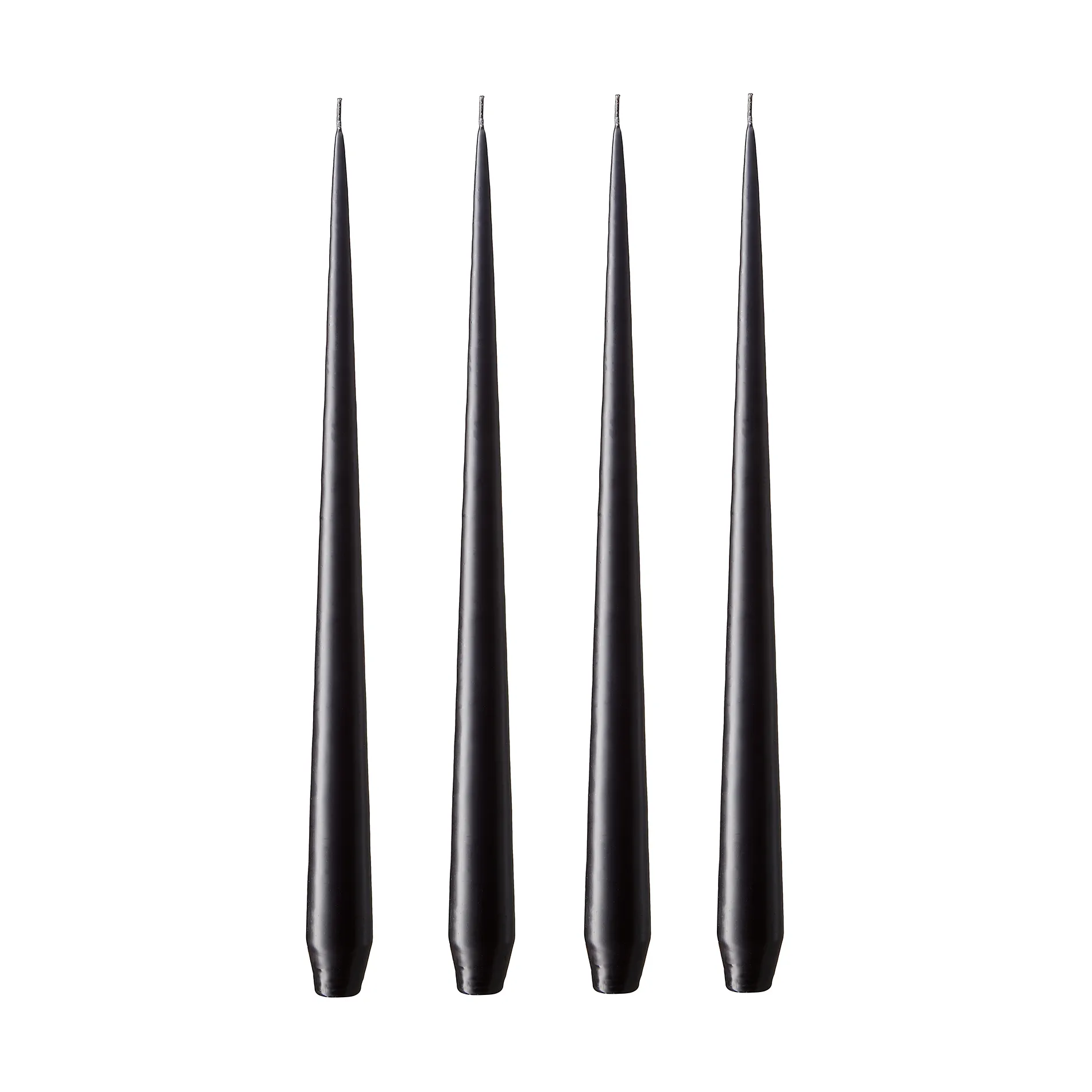 ester & erik Kerze 4er Pack matt, raw black, 42 cm ester & erik