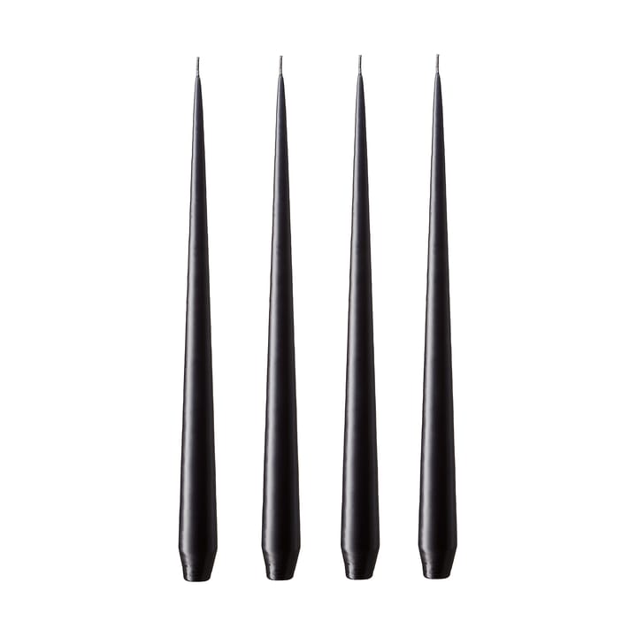 ester & erik Kerze 4er Pack matt - raw black, 42 cm - Ester & erik