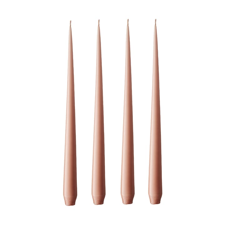 ester & erik Kerze 4er Pack matt - rosy caramel, 42 cm - Ester & erik