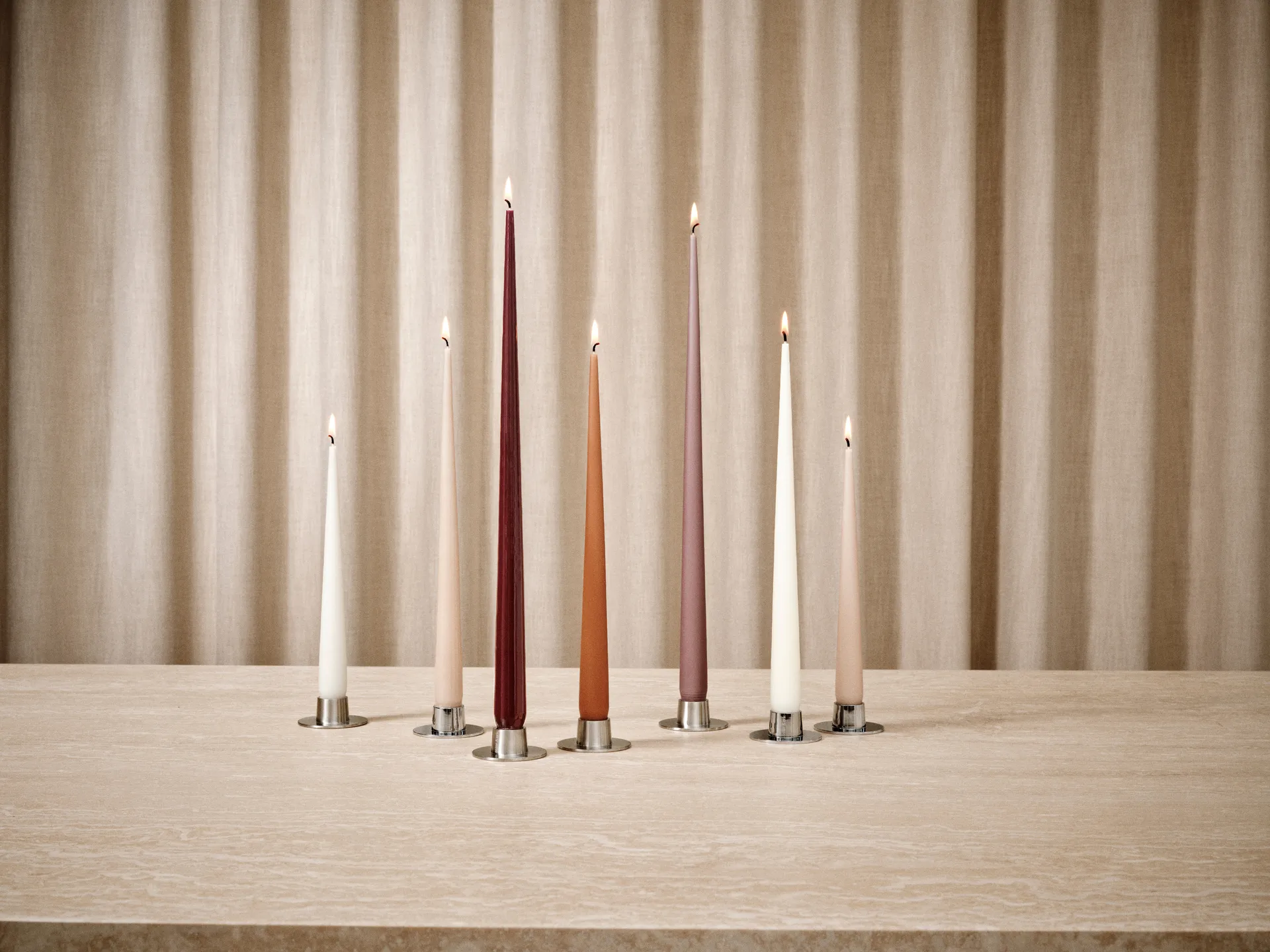 ester & erik Kerze 4er Pack matt, Winter rose 84, 42 cm ester & erik