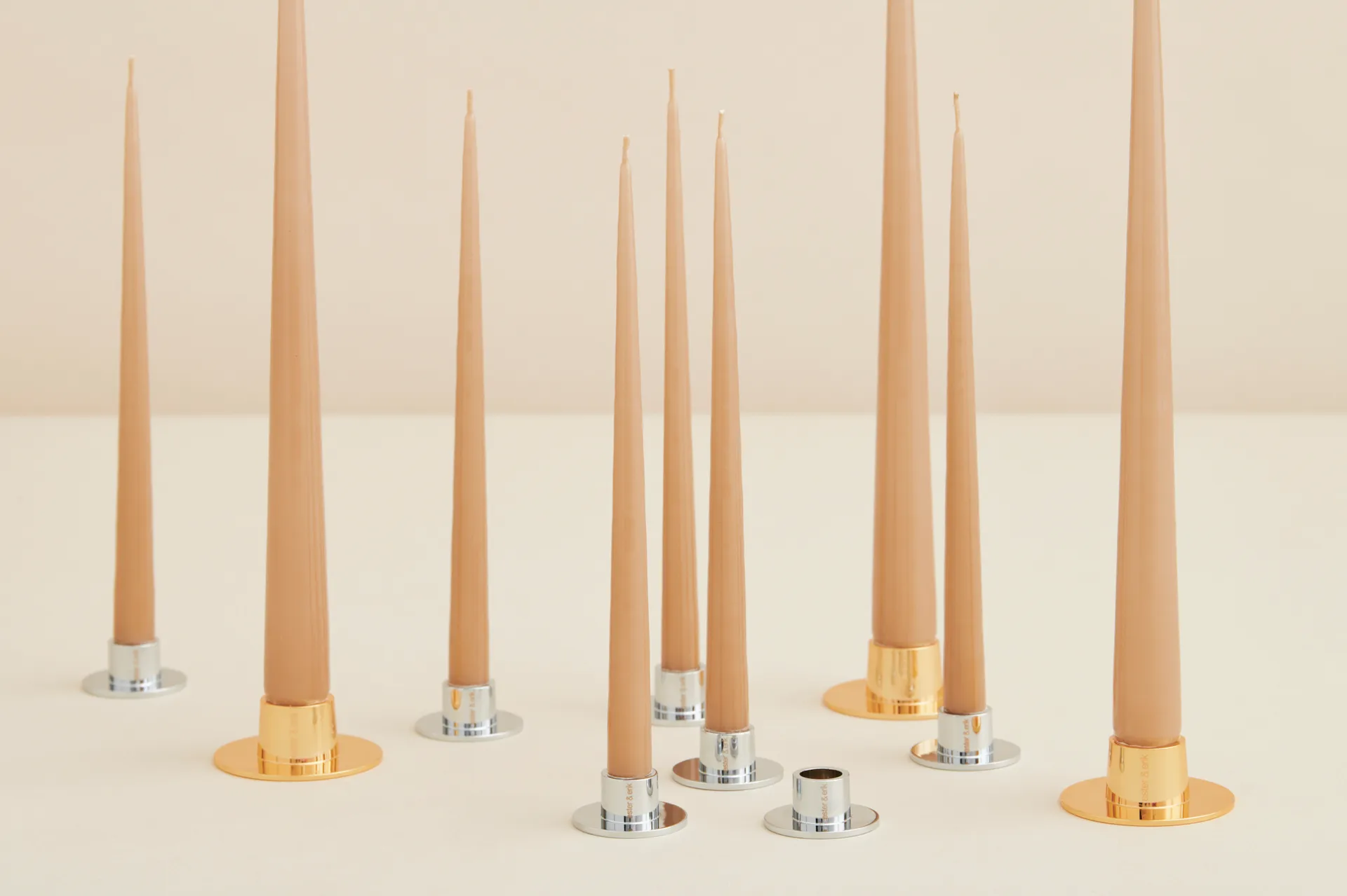 ester & erik Kerzenhalter glänzend 2er Pack, Gold ester & erik