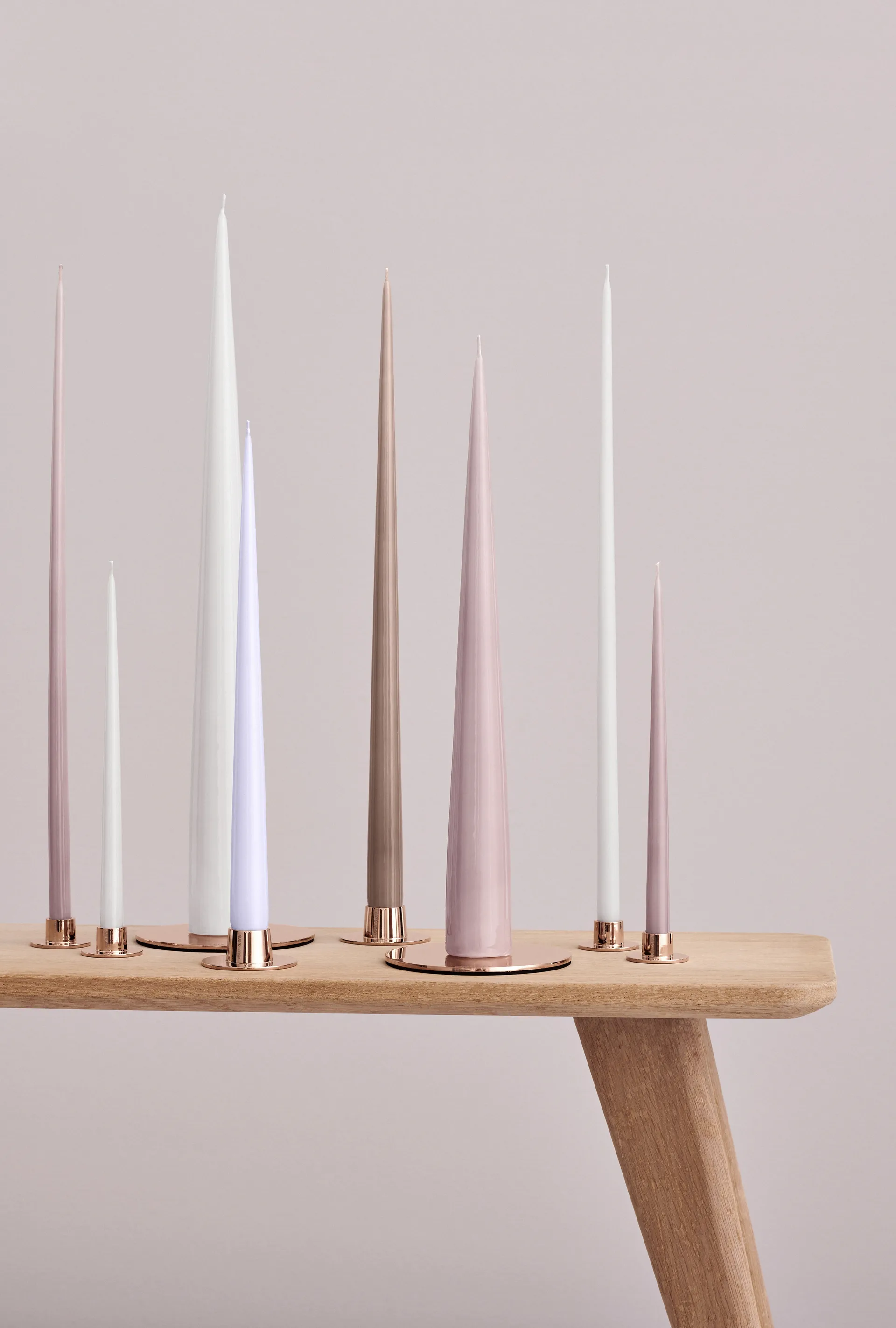 ester & erik Kerzenschale Ø12cm matt, Rosé Gold ester & erik