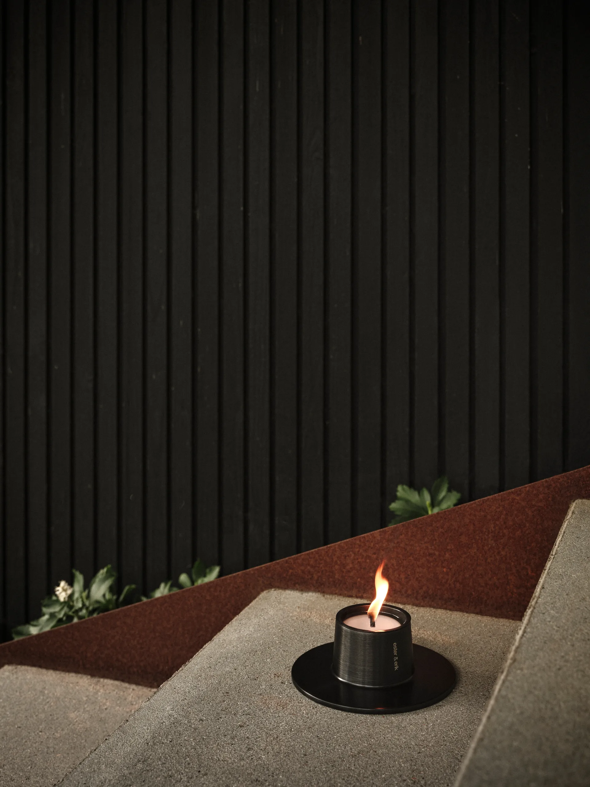 Ester & Erik Outdoor-Kerzenhalter small Ø16 cm, Black ester & erik