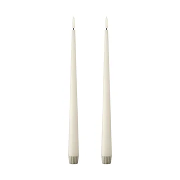 ester & erik Stabkerzen LED 2er-Pack - 06 Ivory, 30cm - ester & erik
