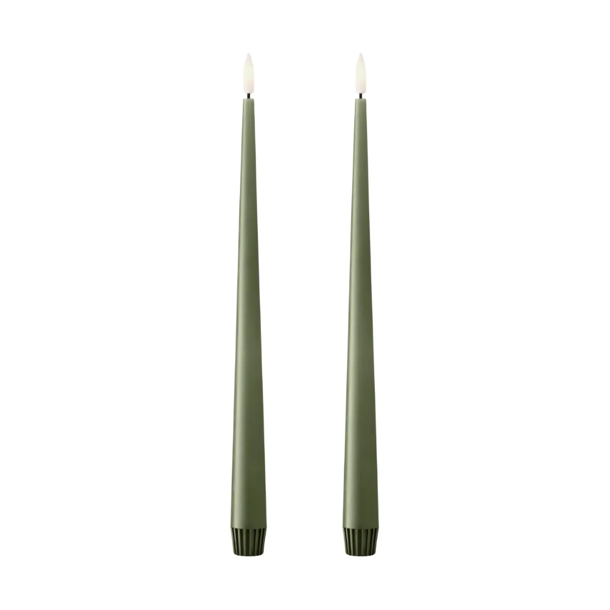 ester & erik Stabkerzen LED 2er-Pack, 70 Green Soil , 30 cm ester & erik