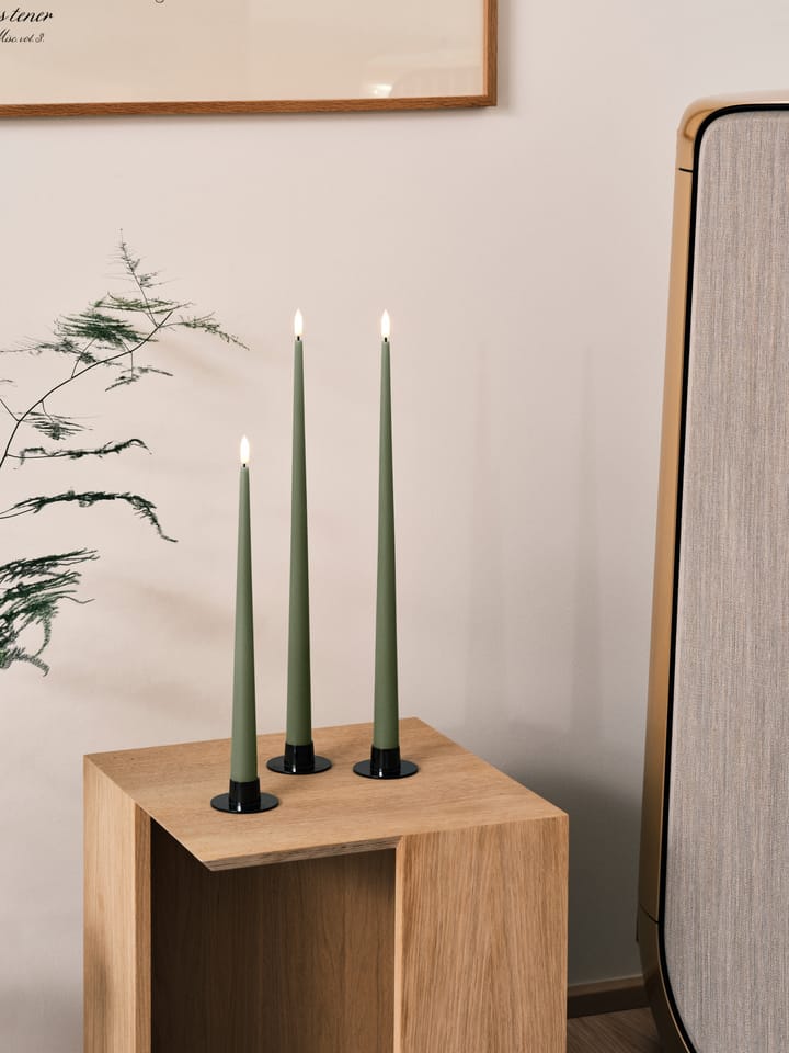 ester & erik Stabkerzen LED 2er-Pack, 70 Green Soil , 30 cm ester & erik