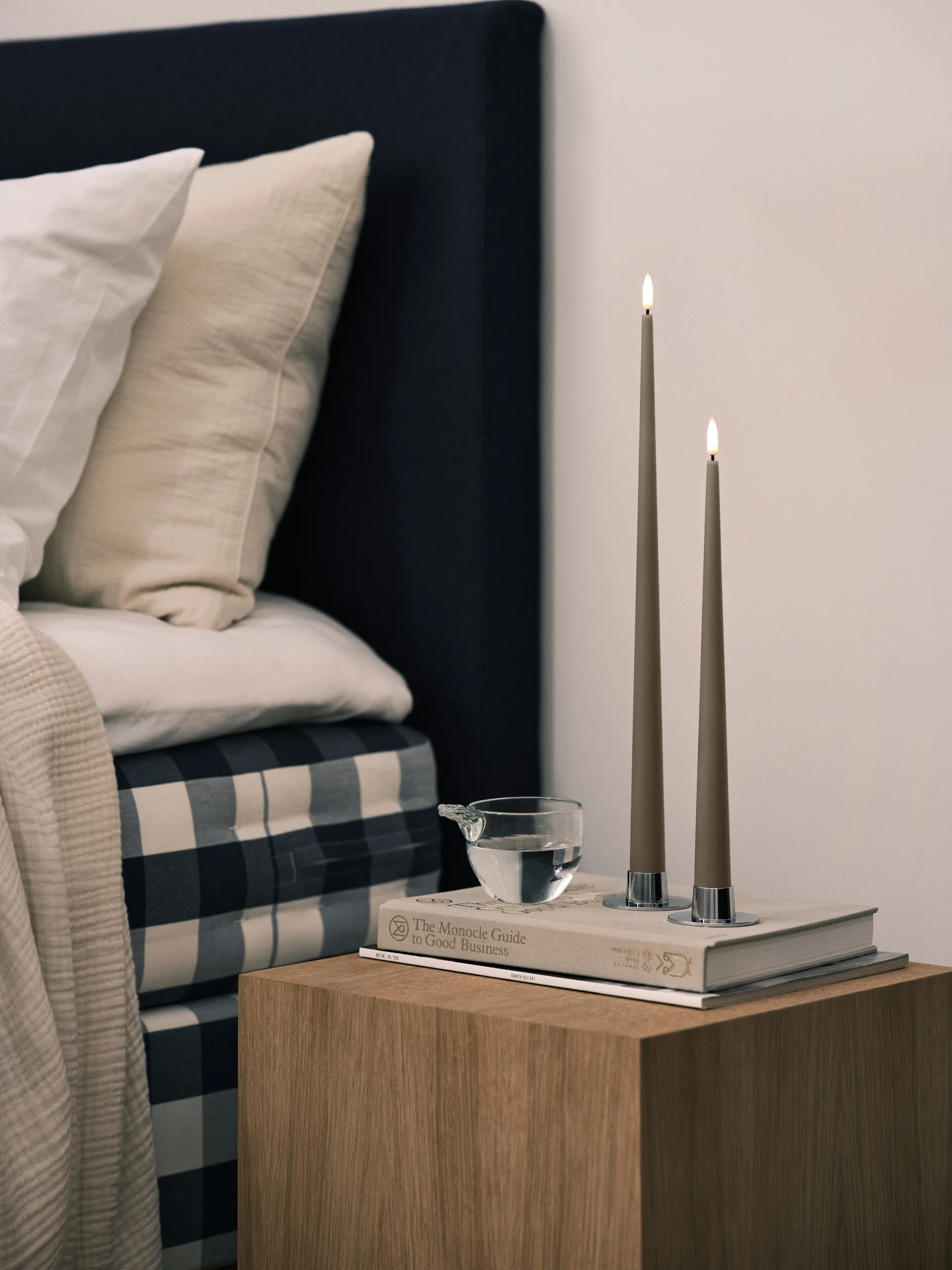 ester & erik Stabkerzen LED 2er-Pack, 77 Caviar , 30 cm ester & erik