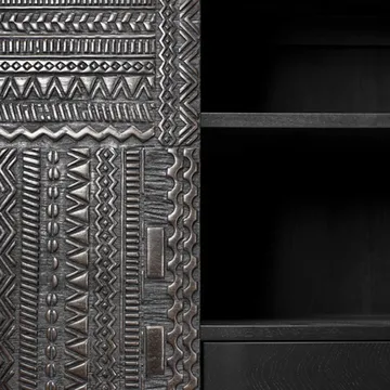 Ancestors Tabwa Schrank - Teak 2-türig-2 Schubladen im 100x160 - Ethnicraft