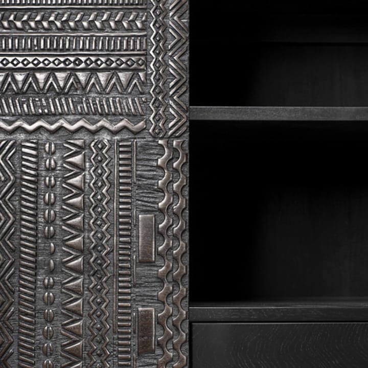 Ancestors Tabwa Schrank, Teak 3-türig-2 Schubladen126x180 Ethnicraft