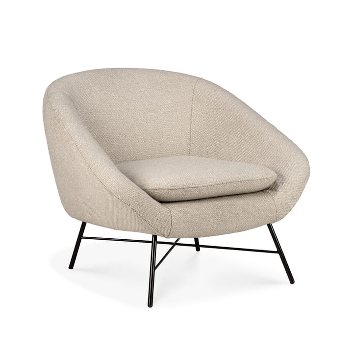 Barrow Loungesofa - Off white-Schwarz Metall - Ethnicraft