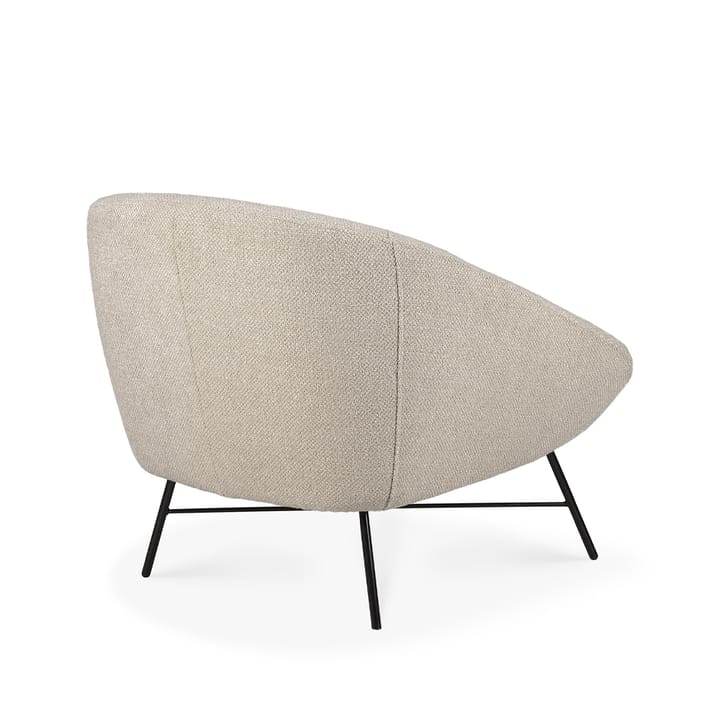 Barrow Loungesofa, Off white-Schwarz Metall Ethnicraft