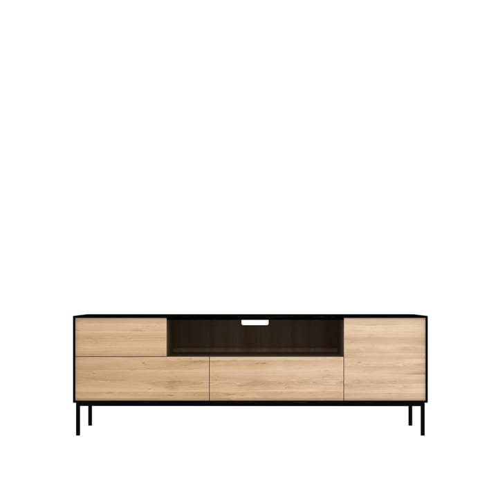Blackbird Fernsehbank, Schwarze Eiche-Schwarze Metallbeine Ethnicraft