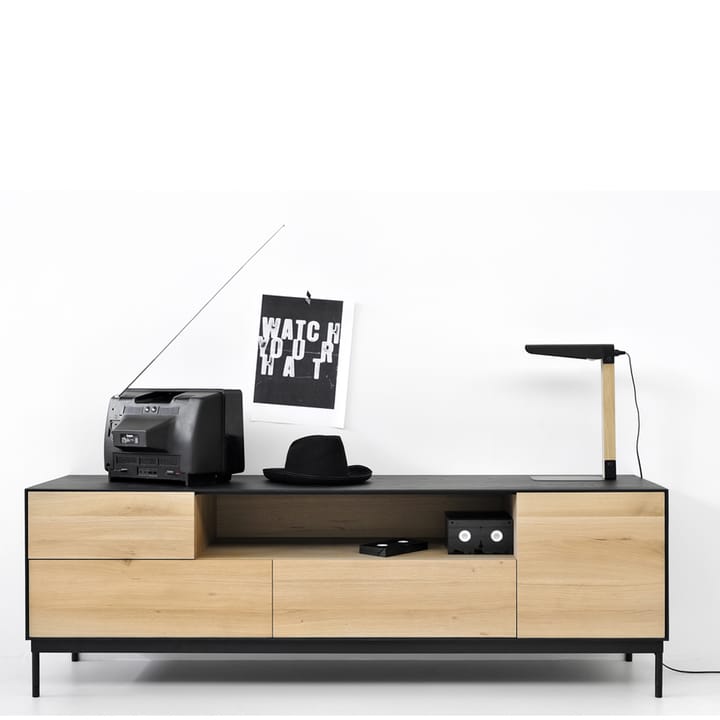 Blackbird Fernsehbank, Schwarze Eiche-Schwarze Metallbeine Ethnicraft