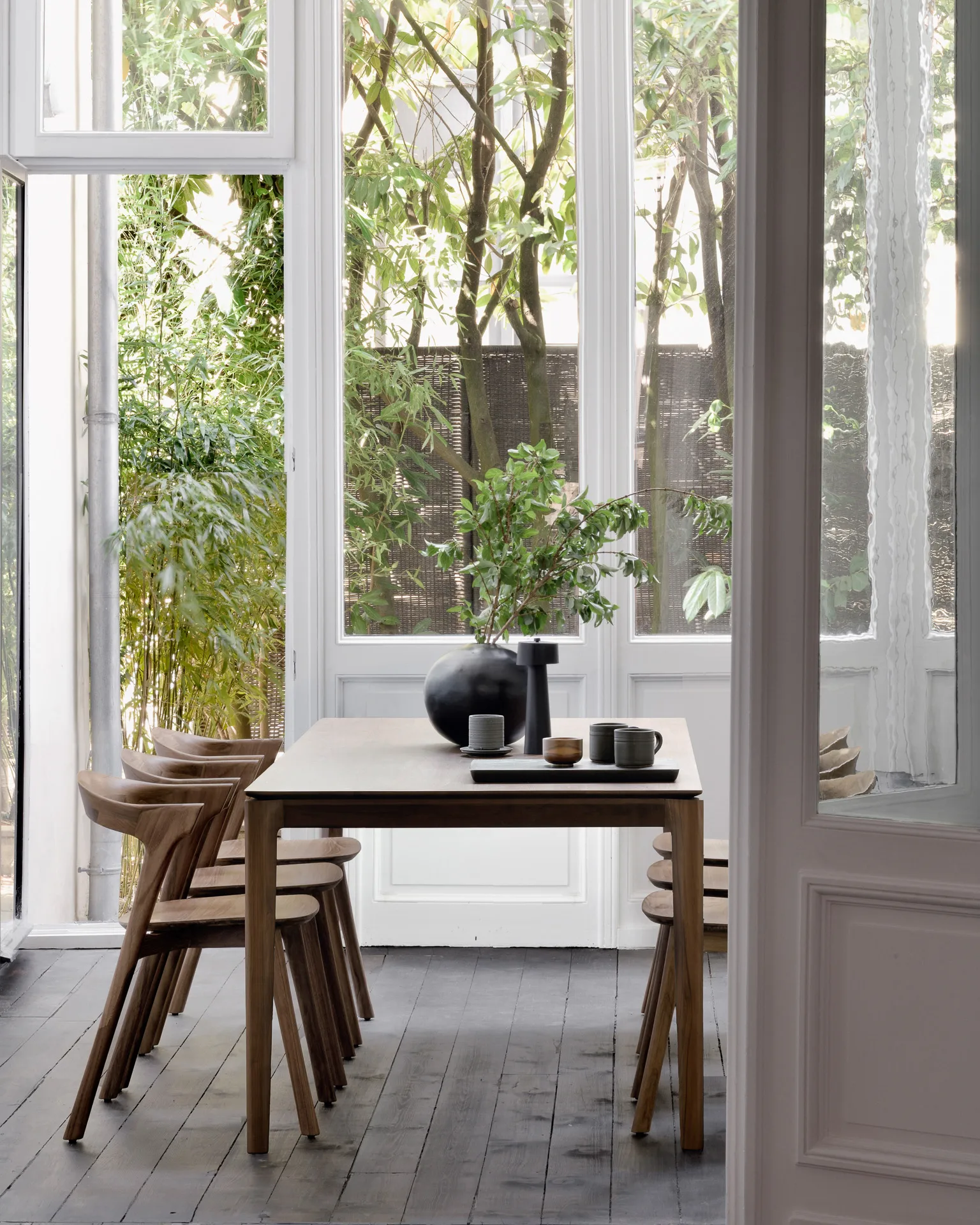 Bok Esstisch 180x90 cm, Lackiertes Teak Brown Ethnicraft