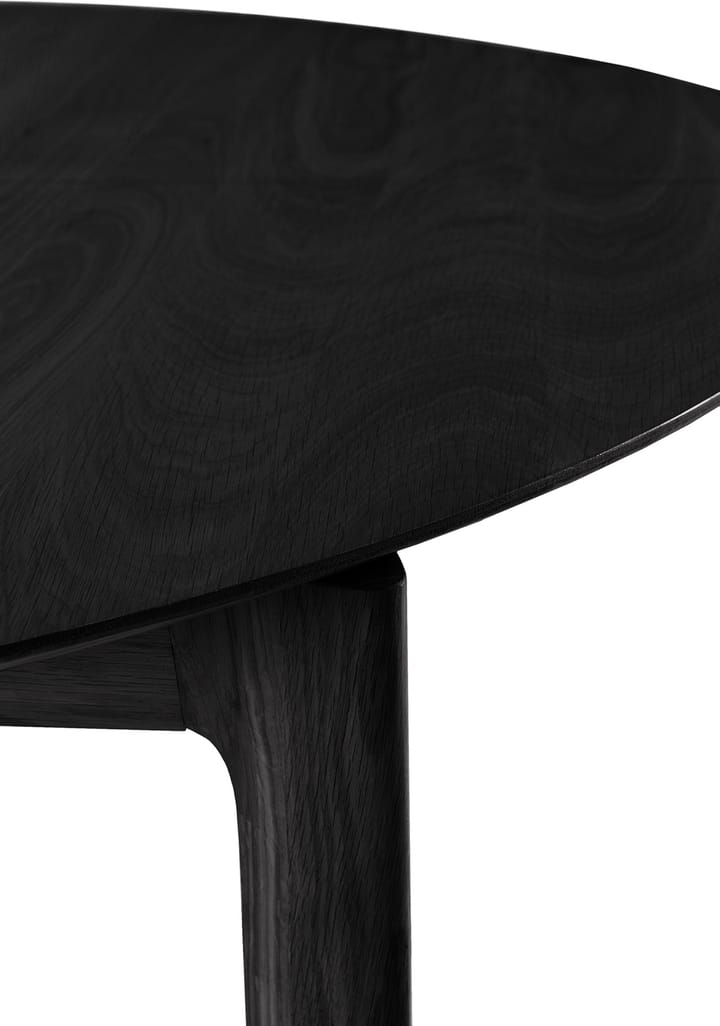 Bok Esstisch oval 129/179×100×76 cm, Schwarz gebeizte Eiche Ethnicraft