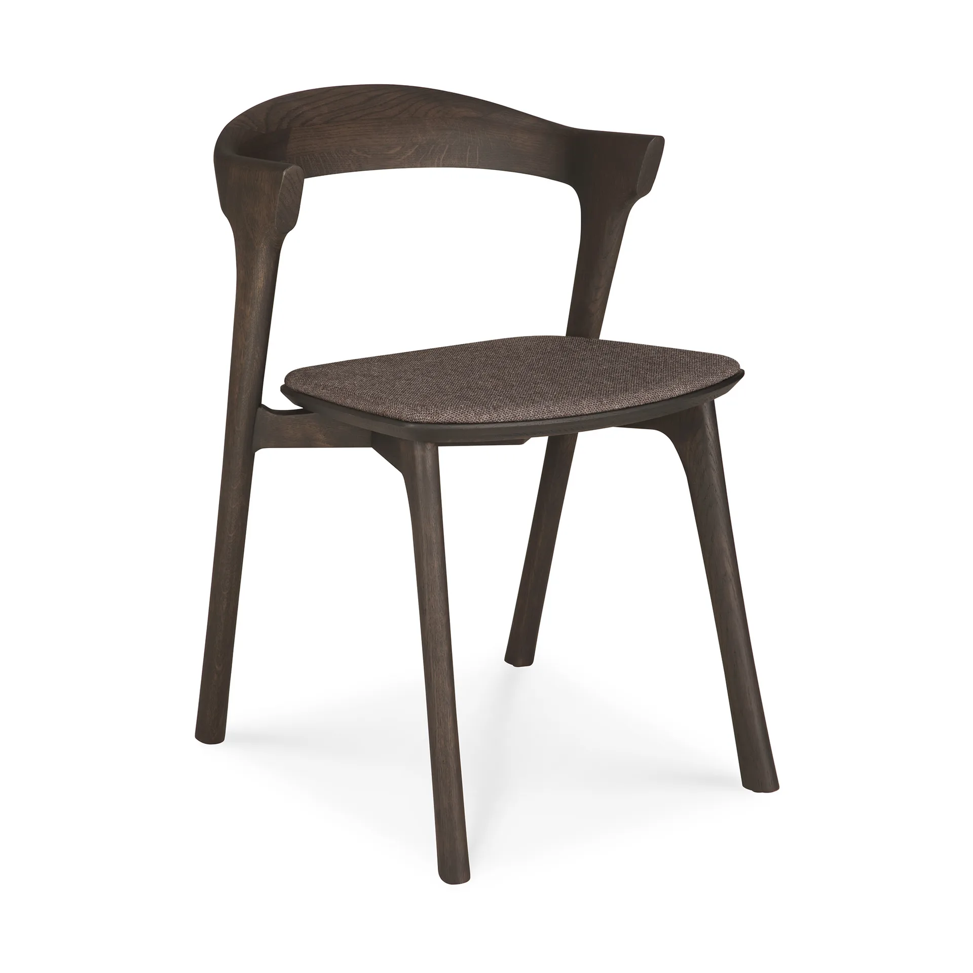 Bok Stuhl, Brauneiche-Stoff warm brown Ethnicraft