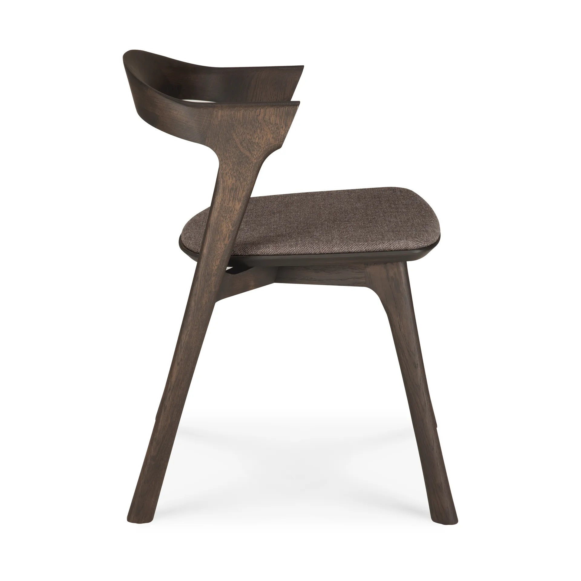 Bok Stuhl, Brauneiche-Stoff warm brown Ethnicraft