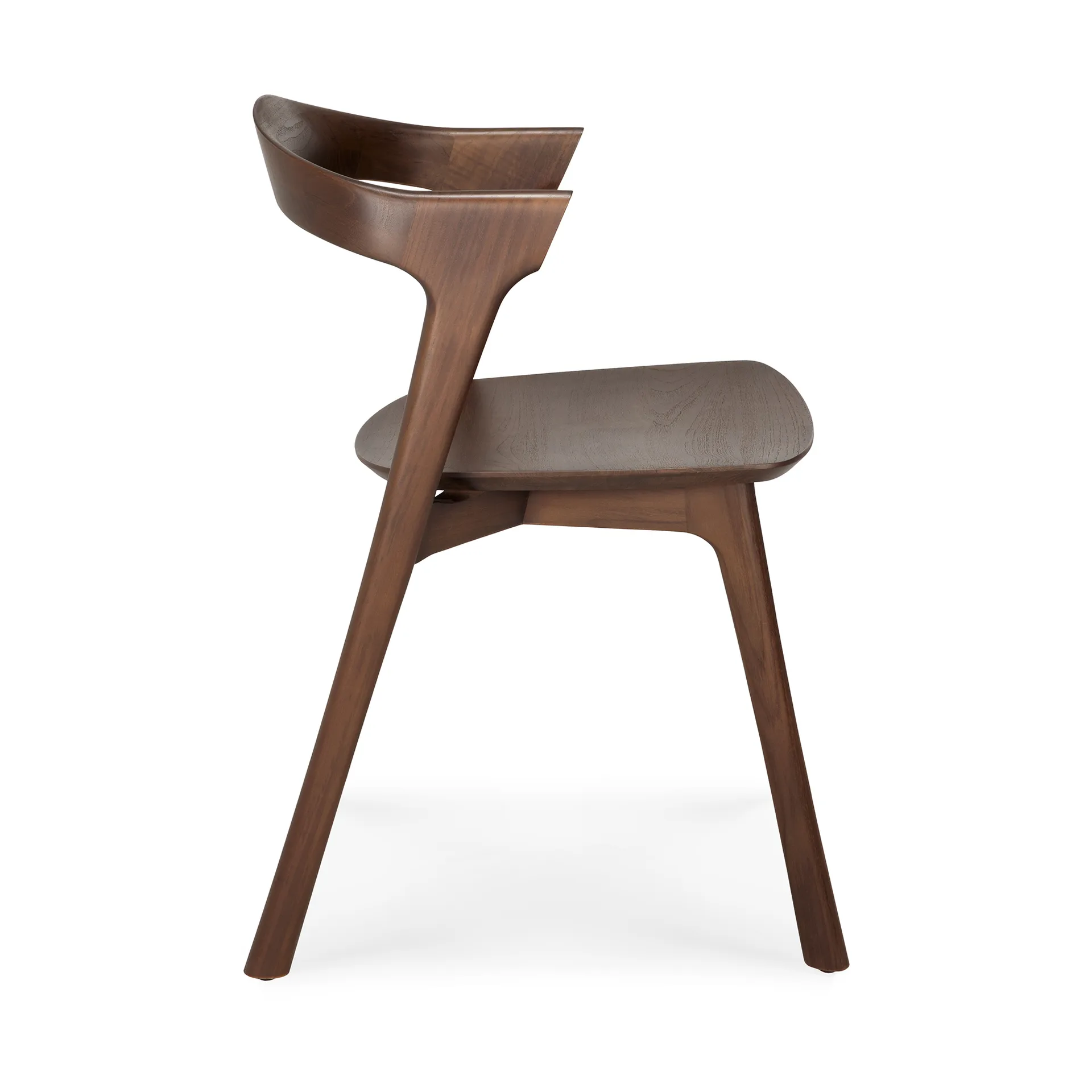 Bok Stuhl, Lackiertes Teak Brown Ethnicraft