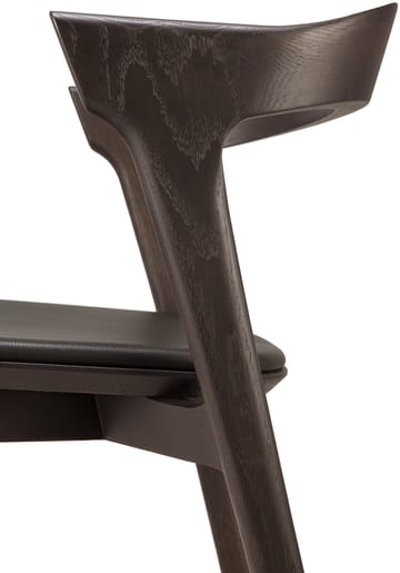 Bok Stuhl mit Ledersitz - Braun gebeizte Eiche-braunes Leder - Ethnicraft
