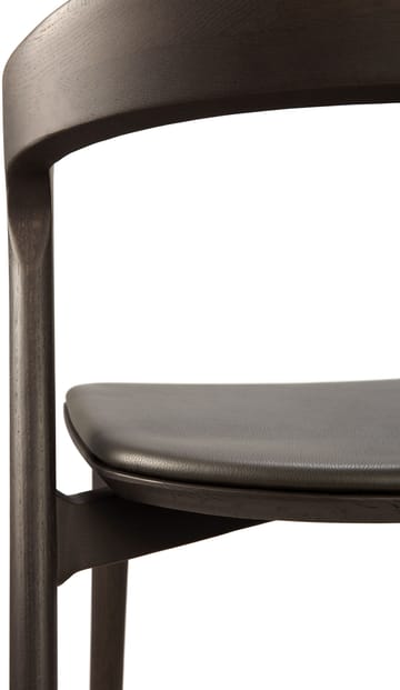 Bok Stuhl mit Ledersitz - Braun gebeizte Eiche-braunes Leder - Ethnicraft