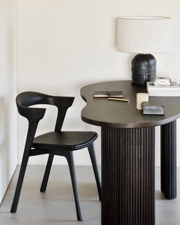 Bok Stuhl mit Ledersitz - Braun gebeizte Eiche-braunes Leder - Ethnicraft
