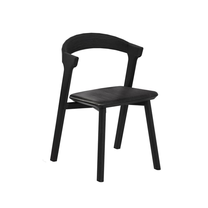 Bok Stuhl mit Ledersitz - Schwarz gebeizte Eiche-schwarzes Leder - Ethnicraft