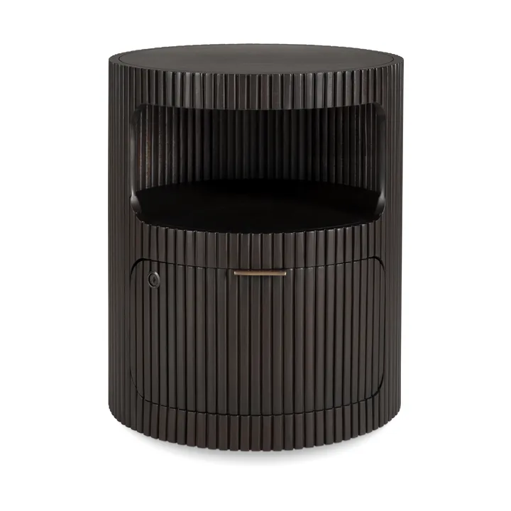 Boomerang Rollcontainer - Dark brown mahogny, Ø45 cm - Ethnicraft