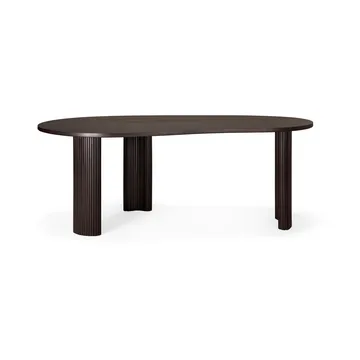 Boomerang Schreibtisch - Dark brown mahogny, 200x100x76 cm - Ethnicraft