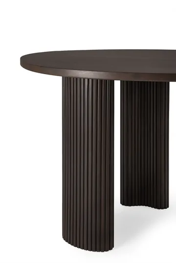 Boomerang Schreibtisch - Dunkelbraun gebeizte Mahagony, 160x83x76 cm - Ethnicraft