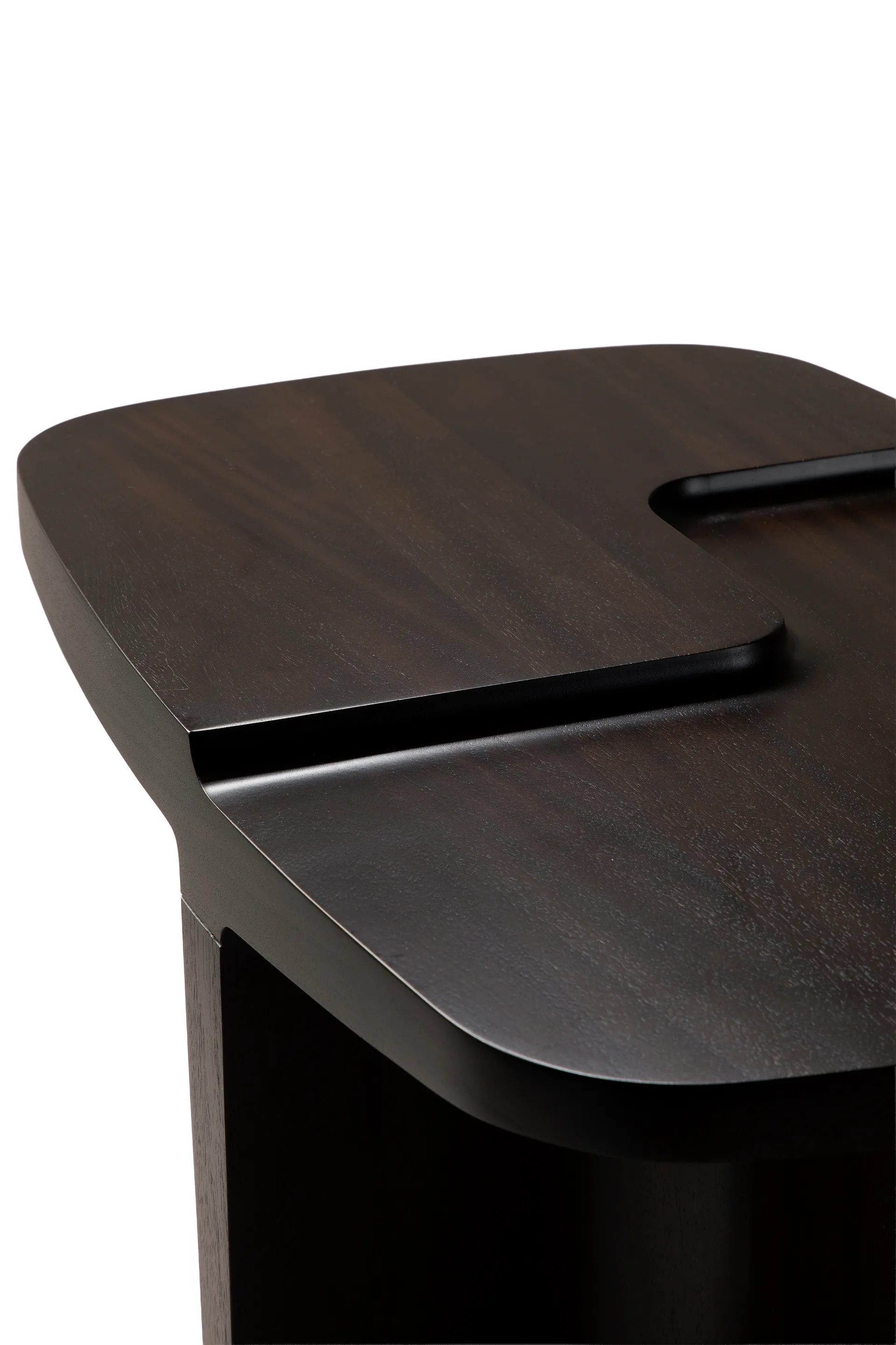 Brutalist Beistelltisch, Rose brown mahogany, 60x40 cm Ethnicraft