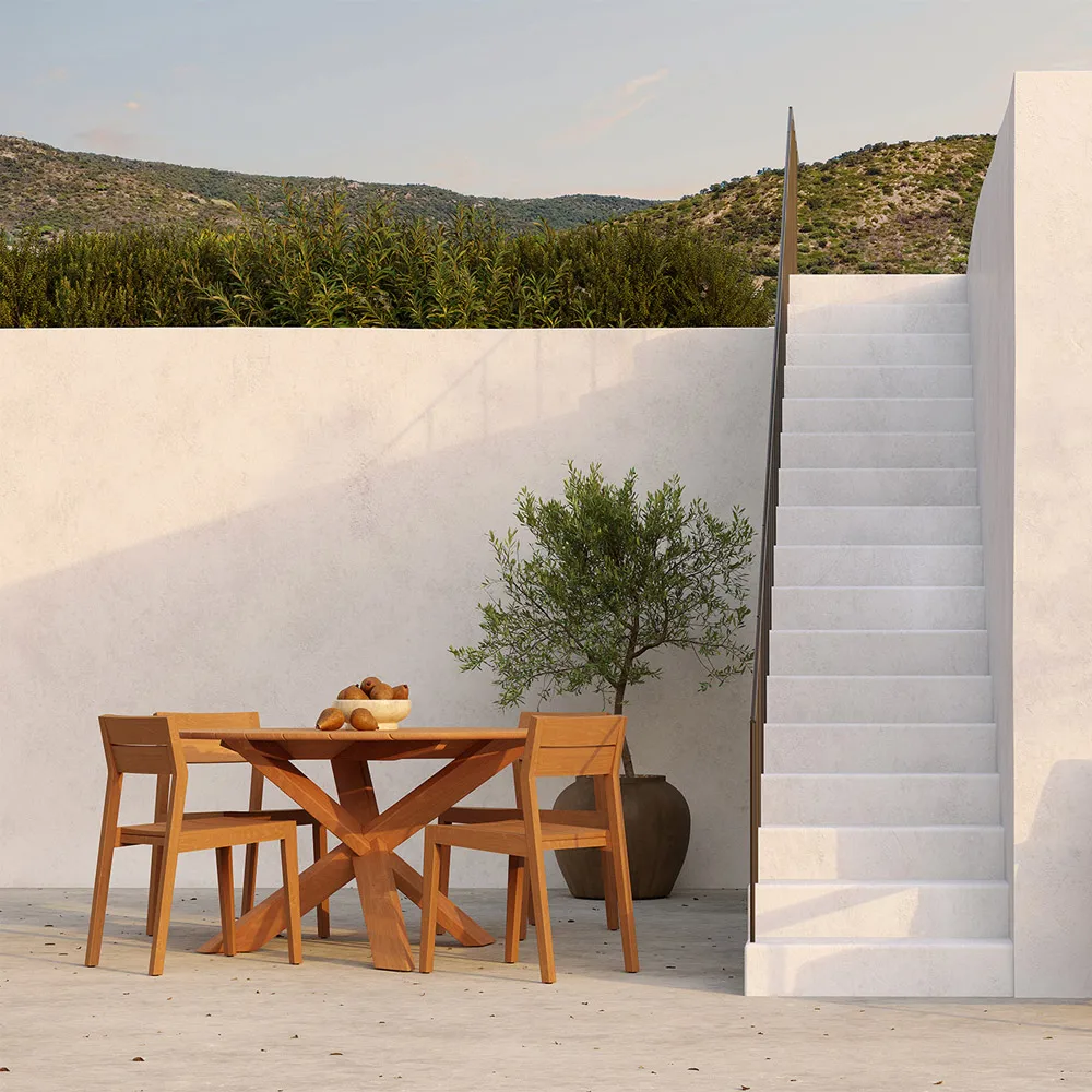 Circle Outdoor Esstisch teak, Ø163 cm Ethnicraft