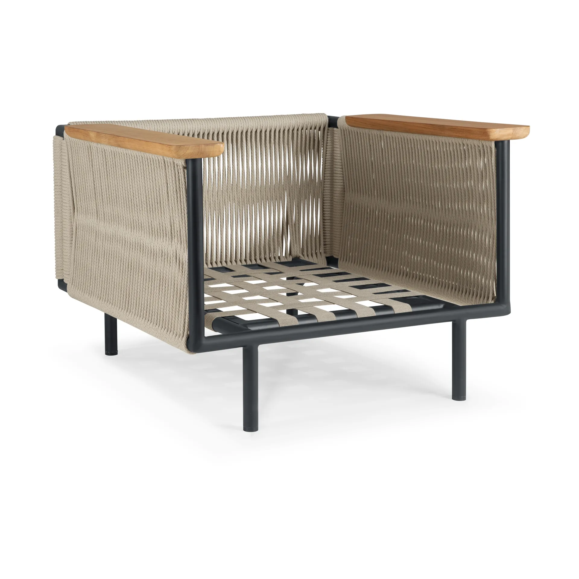 Corbey Outdoor Loungestuhl, Aluminium black Ethnicraft