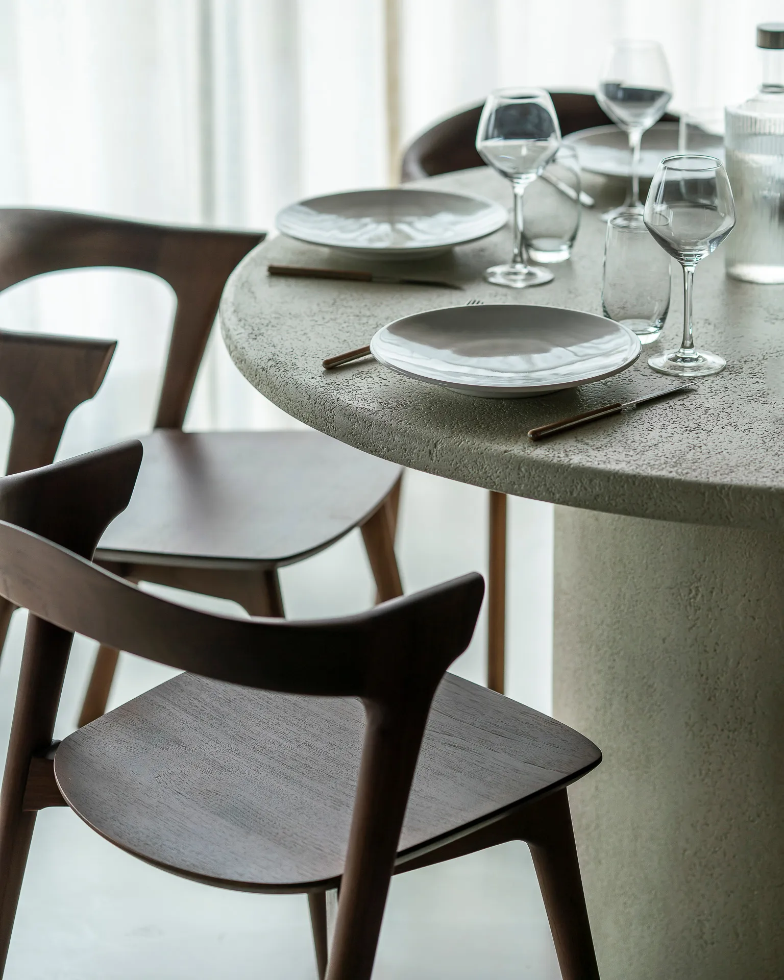 Elements Esstisch, Off White, Ø125 cm Ethnicraft