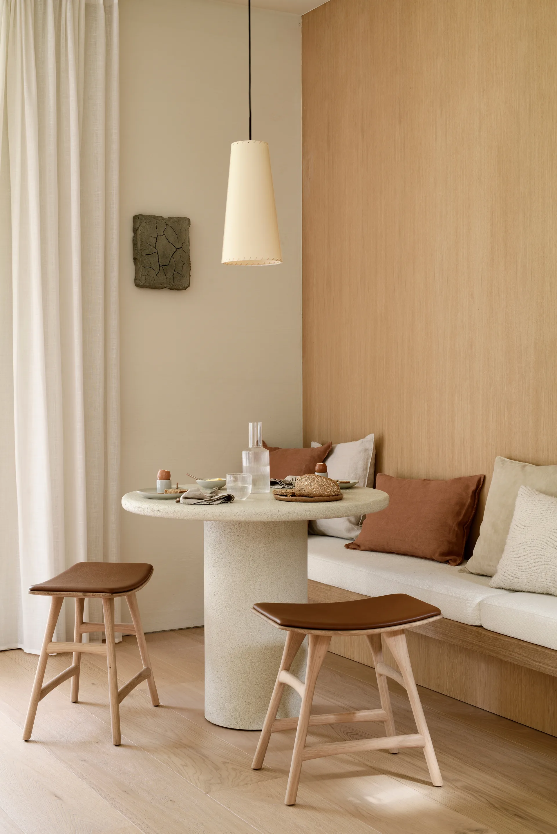 Elements Esstisch, Off White, Ø90 cm Ethnicraft