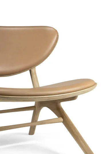 Eye loungefåtölj - Lackierte Eiche-Leder Sienna - Ethnicraft