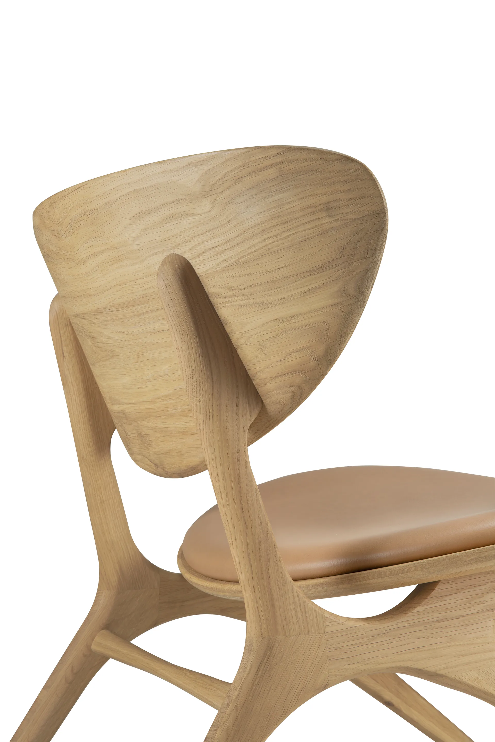 Eye loungefåtölj, Lackierte Eiche-Leder Sienna Ethnicraft