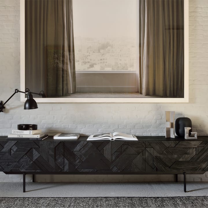 Graphic Fernsehbank, Schwarz 242 cm Ethnicraft