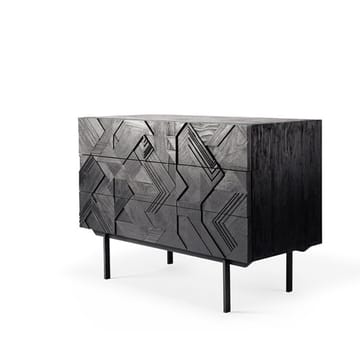 Graphic Kommode 87x100 cm - Schwarzes Teak - Ethnicraft