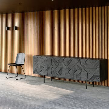 Graphic Siteboard - Teak schwarz im 4-türer - Ethnicraft