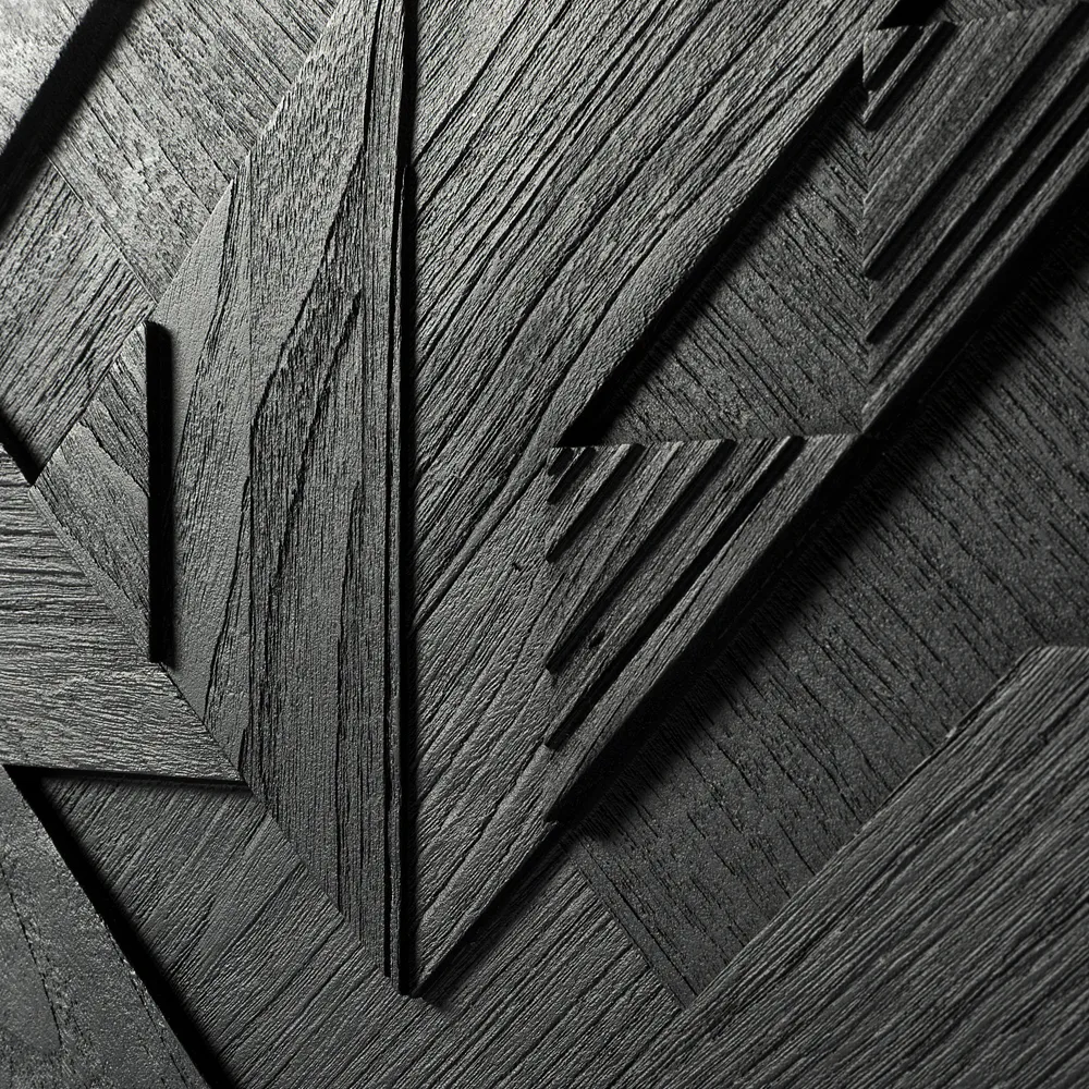 Graphic Siteboard, Teak schwarz im 4-türer Ethnicraft