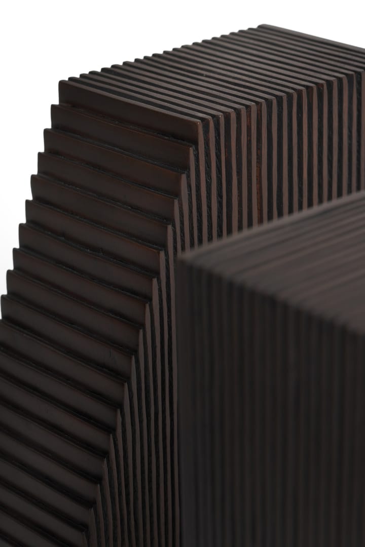 Grooves Buchstütze 2er Pack, Mahogany dark brown Ethnicraft