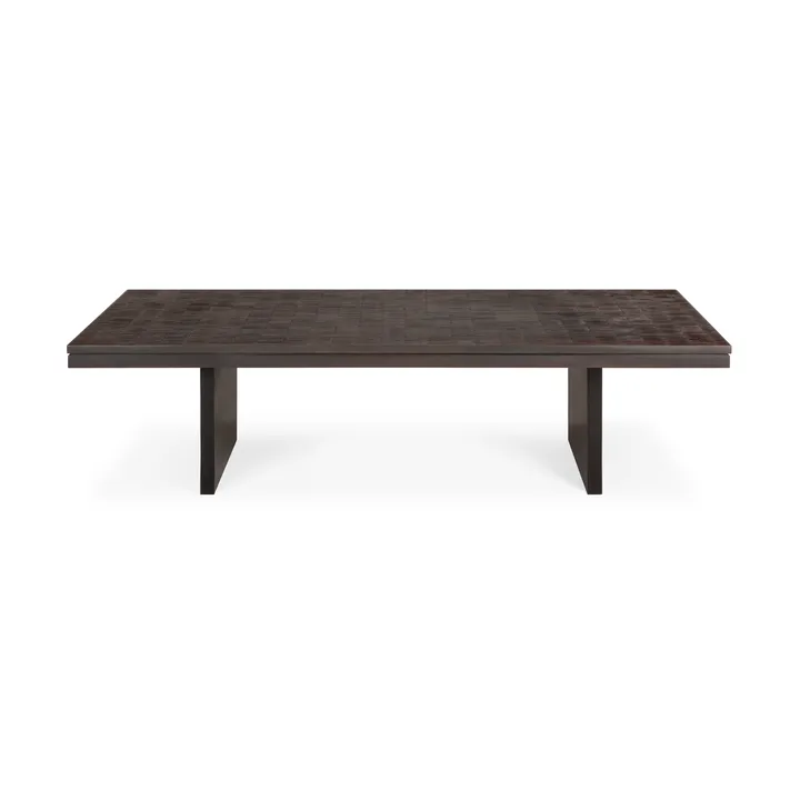Grooves Couchtisch - Off black teak, 135x65 cm - Ethnicraft